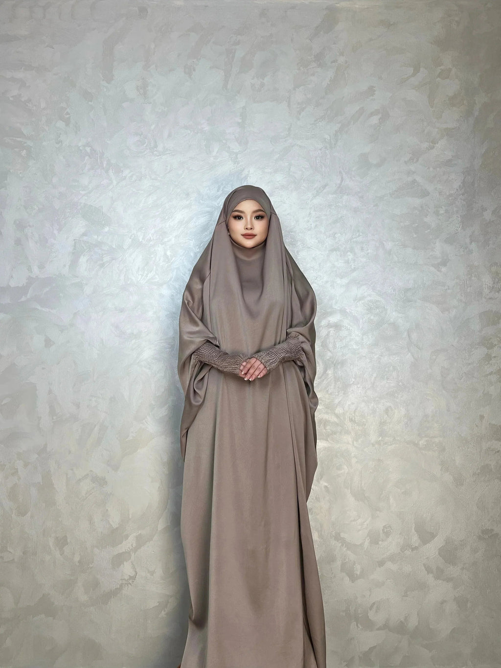 LM001 Robe Musulmane pour Femmes | Jilbab Abaya Une Pièce | Vêtement de Prière Modeste & Khimar Islamique Style Dubaï