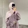 LM070 Abaya Adaptée Allaitement Poignets Noués | Manchette Flora | Tissu Nidha Doux