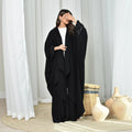 LM098 Cardigan Abaya Khaleeji Scintillant avec Sequins | Robe Modeste Aïd