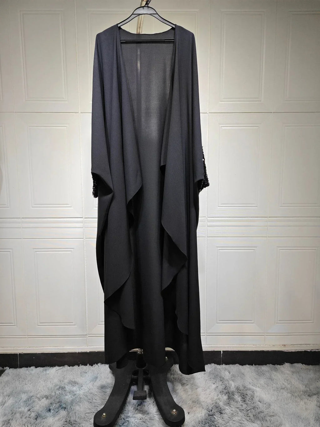 LM098 Cardigan Abaya Khaleeji Scintillant avec Sequins | Robe Modeste Aïd