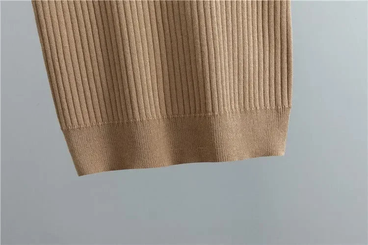 LM221 Ensemble Abaya 3 Pièces – Cardigan, Haut Col Montant & Pantalon Large avec Poignets & Ourlet Jacquard Géométrique | Superposition Hiver Modeste