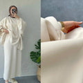 LM224 Ensemble Modeste Tricot Hiver – Coordiné 2 Pièces (Haut Manches Longues + Jupe Maxi Tricotée) | Compatible Hijab, Opaque & Chaud