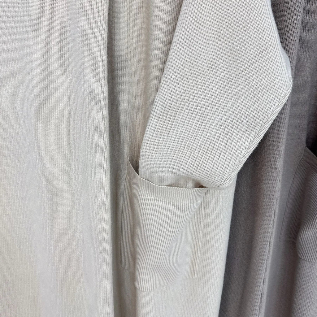 LM229 Ensemble Abaya Tricot Hiver – Coordiné Modeste 2 Pièces avec Poches