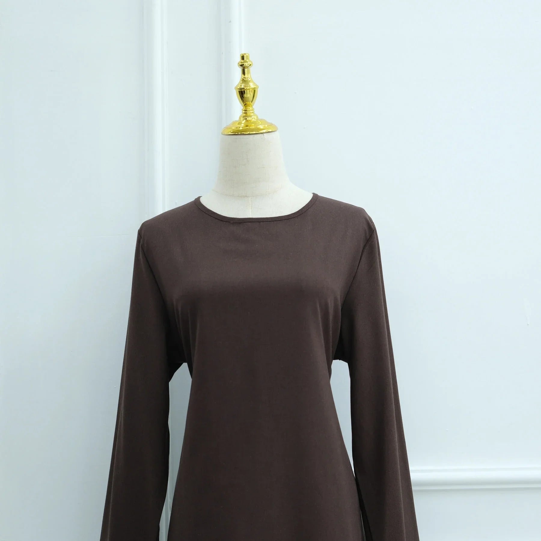 LM306 Ensemble Deux Pièces Coton Lin – Haut Asymétrique & Jupe Maxi Tenue Modeste
