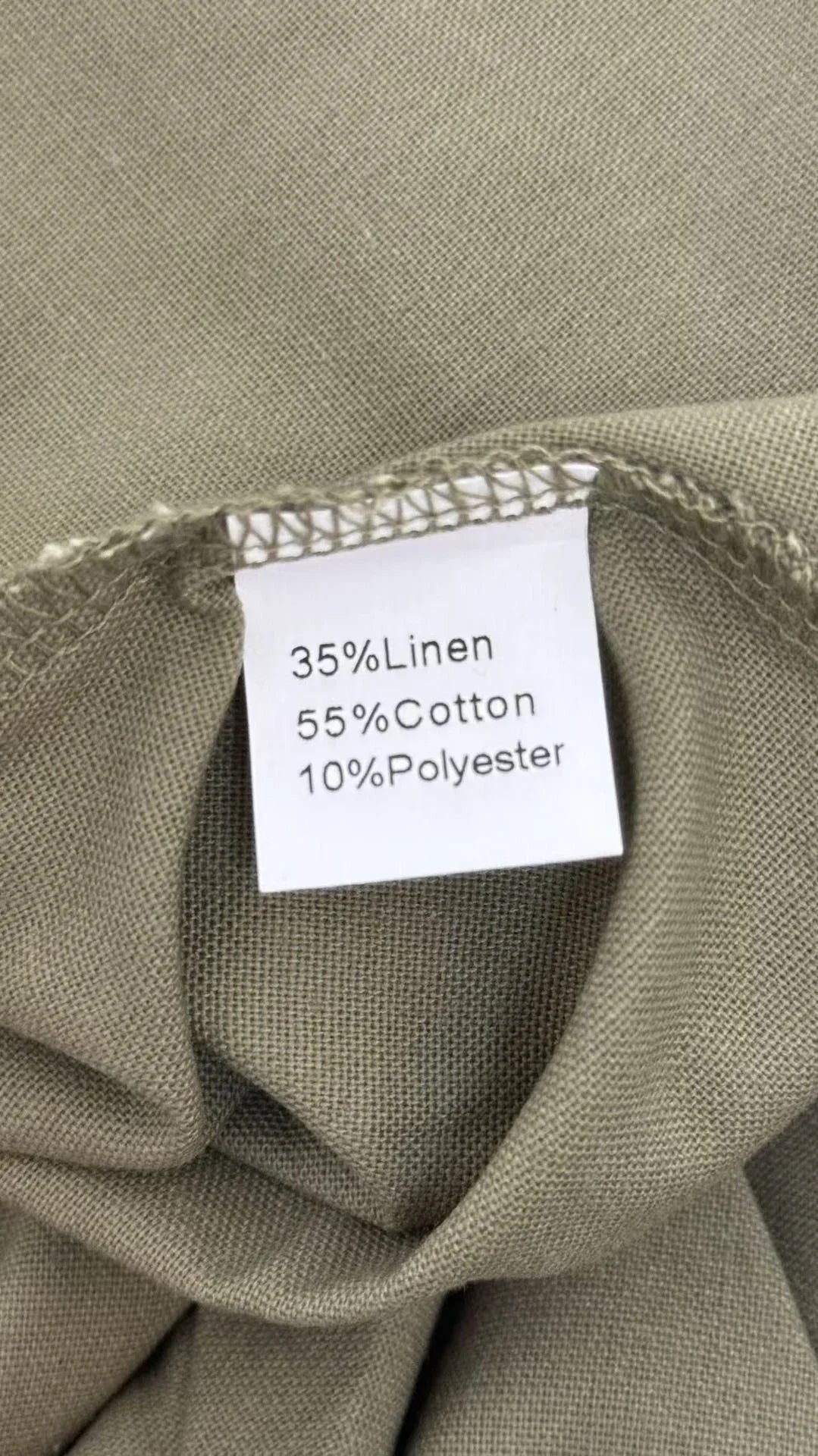 LM306 Ensemble Deux Pièces Coton Lin – Haut Asymétrique & Jupe Maxi Tenue Modeste