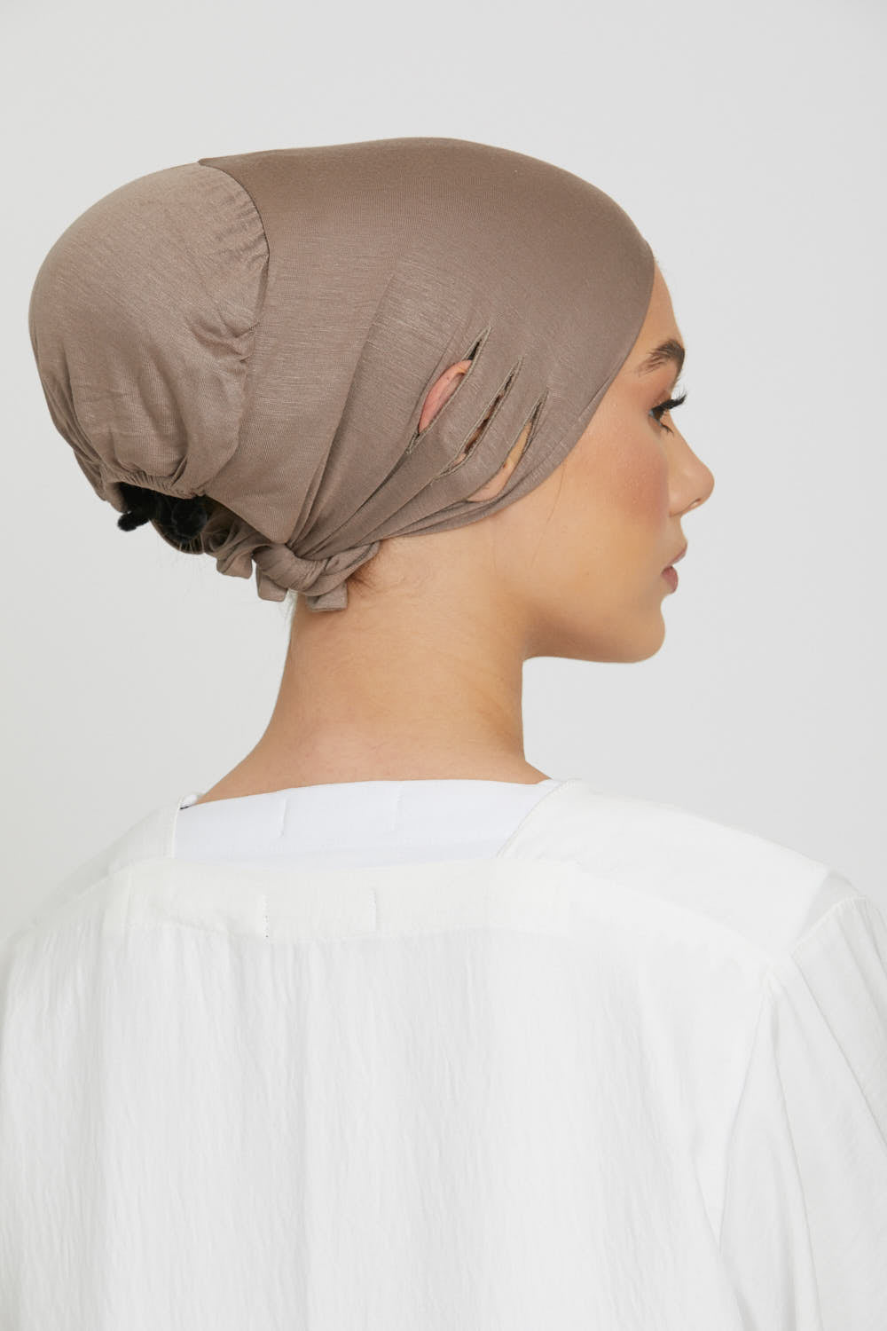 Bonnets Hijab Fente Noués Derrière